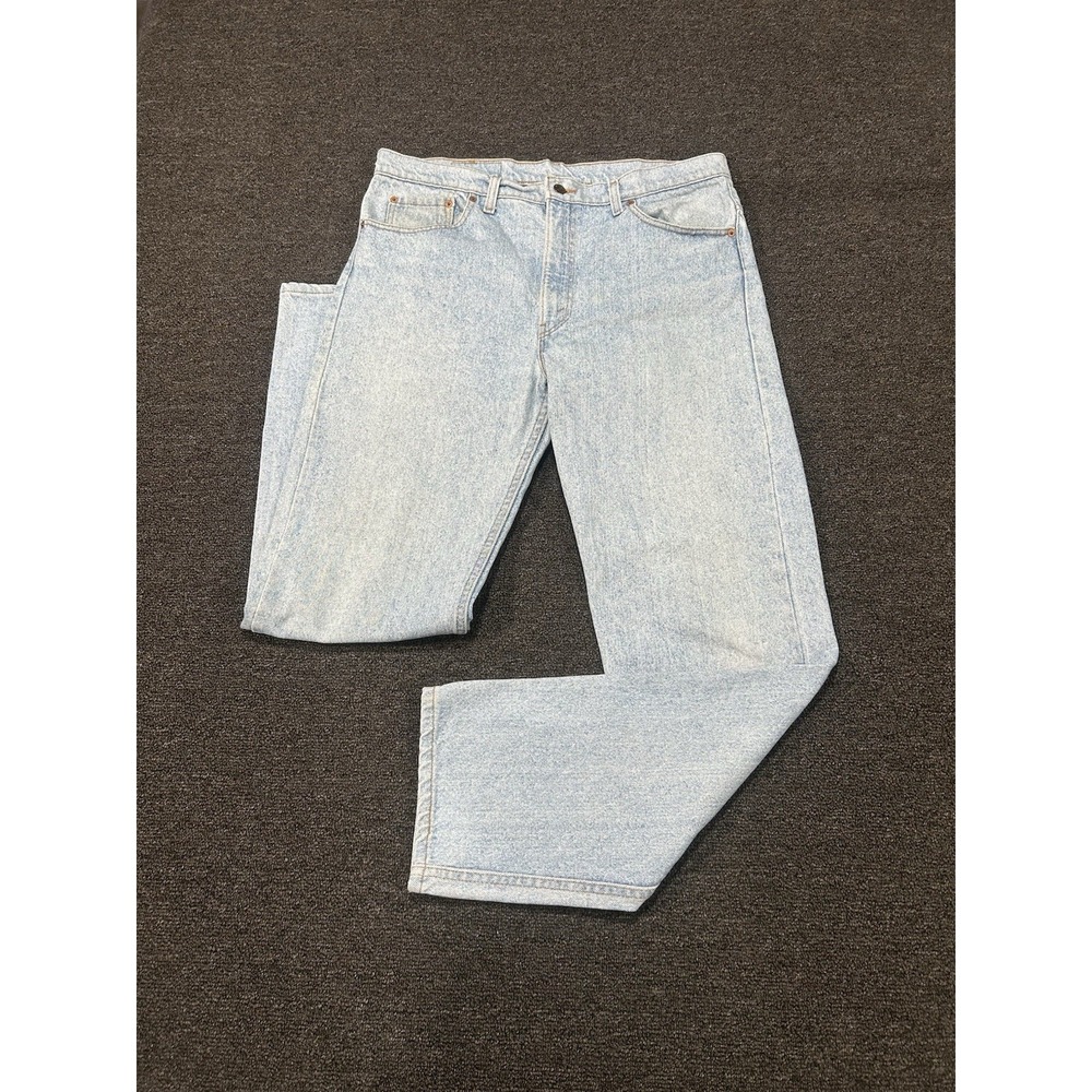 Vintage Levis 505 XX Jeans‎ Mens 38x32 (Fits 37x33) USA Made 80s Light Wash